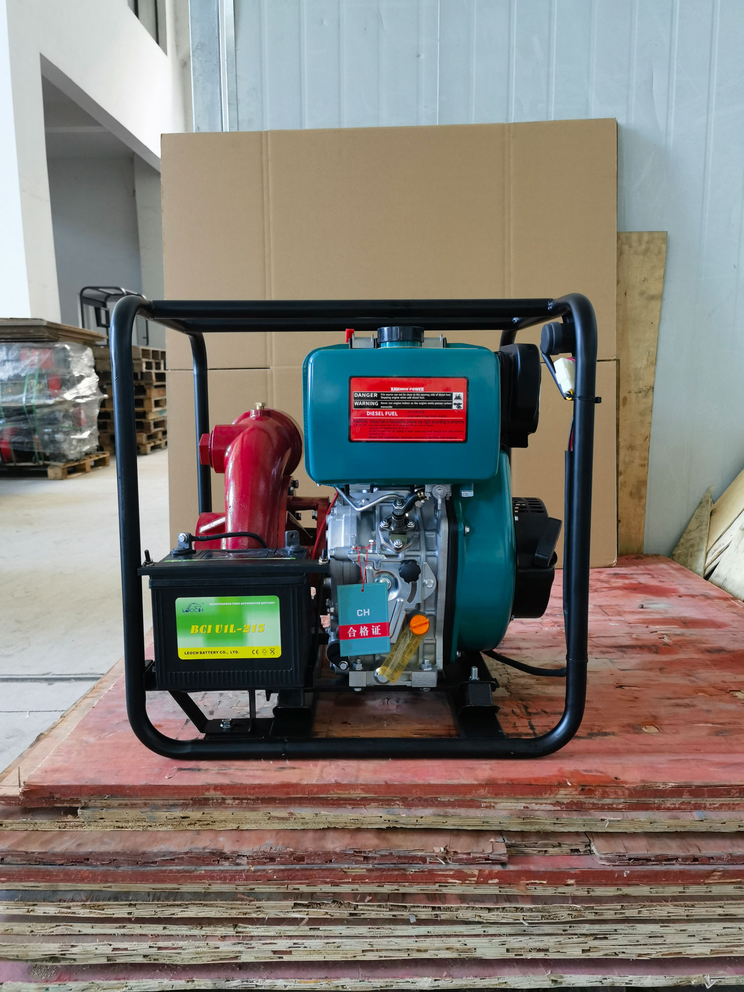 4寸高扬程铸铁柴油水泵ECP40HTE发货沈阳