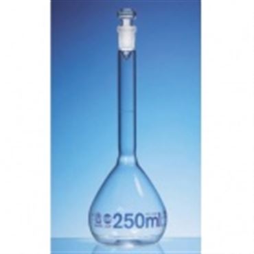 容量瓶, USP, BLAUBRAND®, , DE-M, 50 ml, NS 10/19, Boro 3.3,玻璃瓶塞, 带USP个体证书