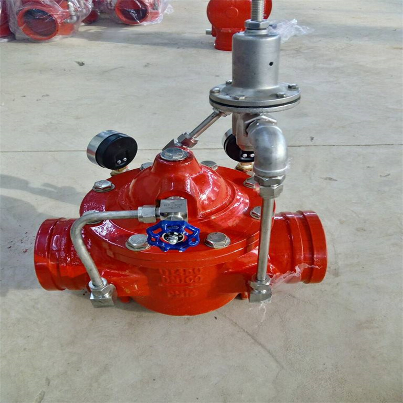 200X化工消防水沟槽可调式减压阀技术参数