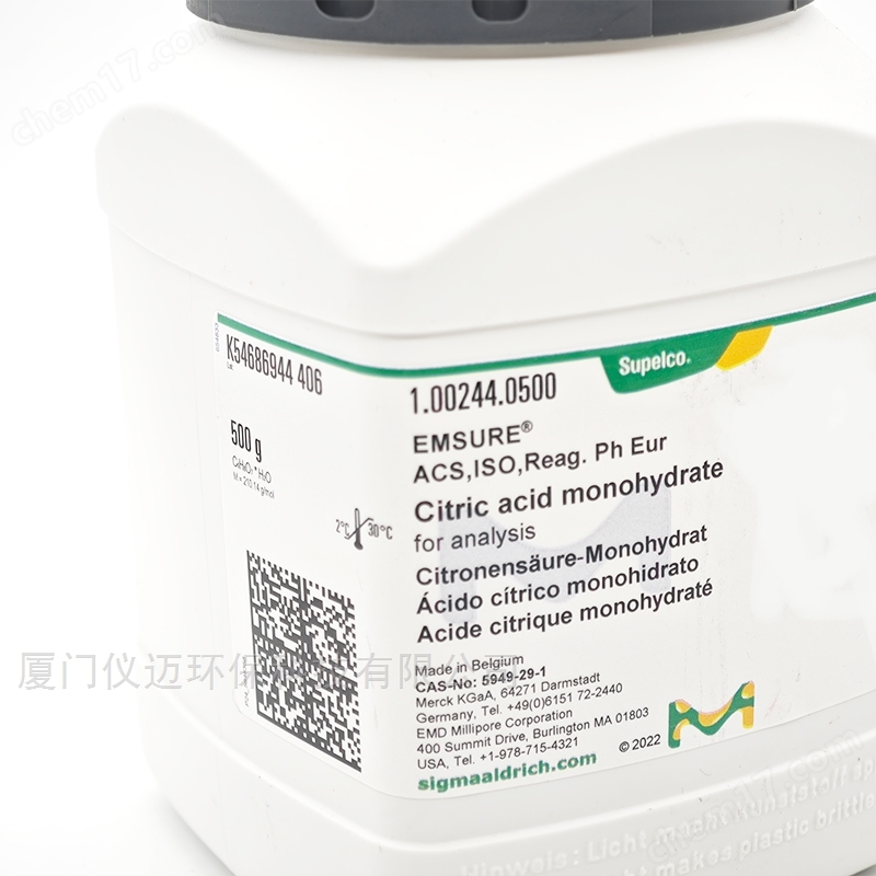 德國默克Merck檸檬酸1.00244.0500水質測試