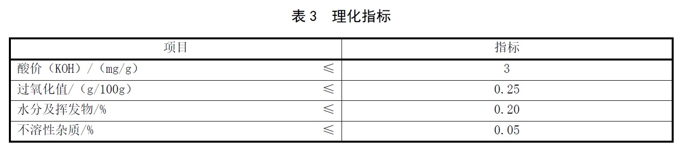 含α-亚麻酸的中长链甘油三酯食用油 - 折光指数、相对密度、碘值、酸价