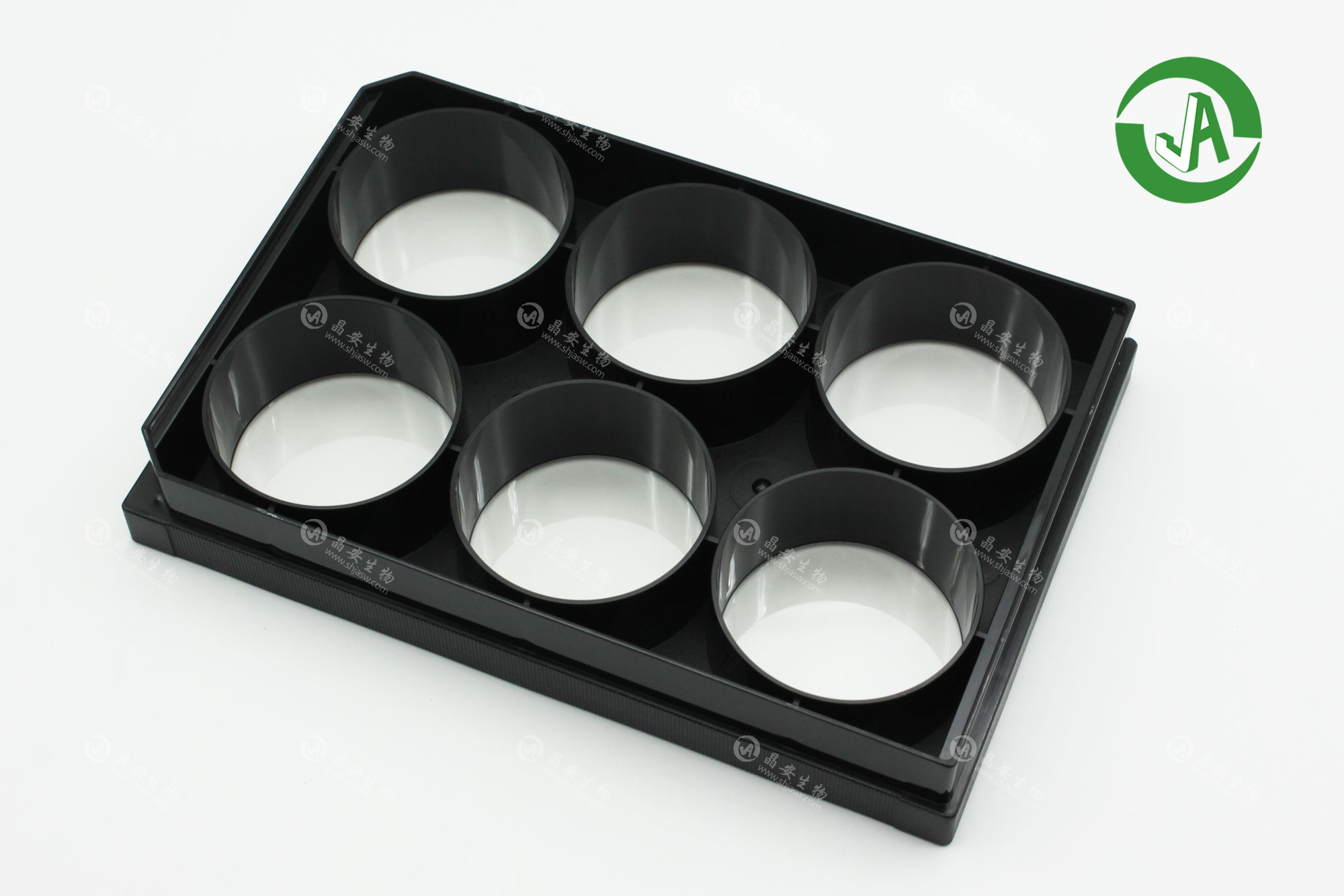 晶安生物96孔高成像专用黑色玻璃底微孔板
