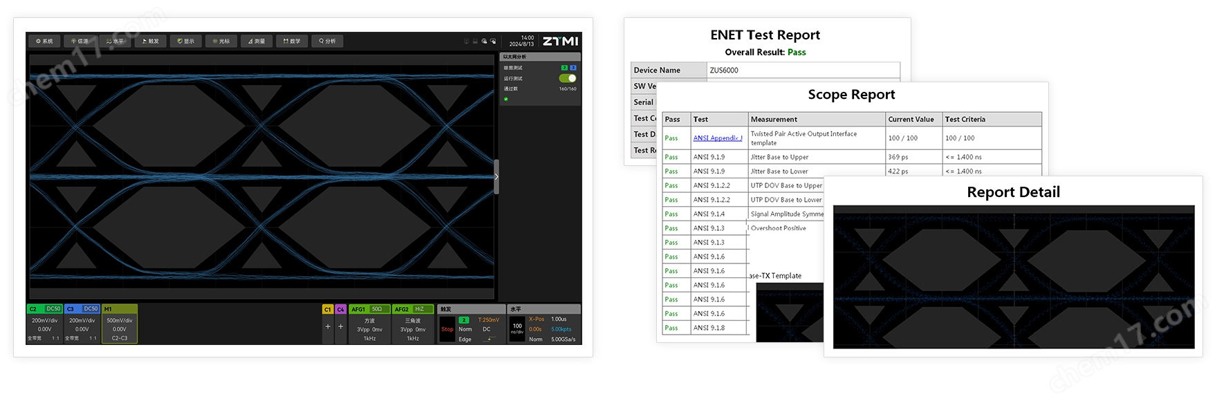 ZUS6000高精度智能应用型示波器